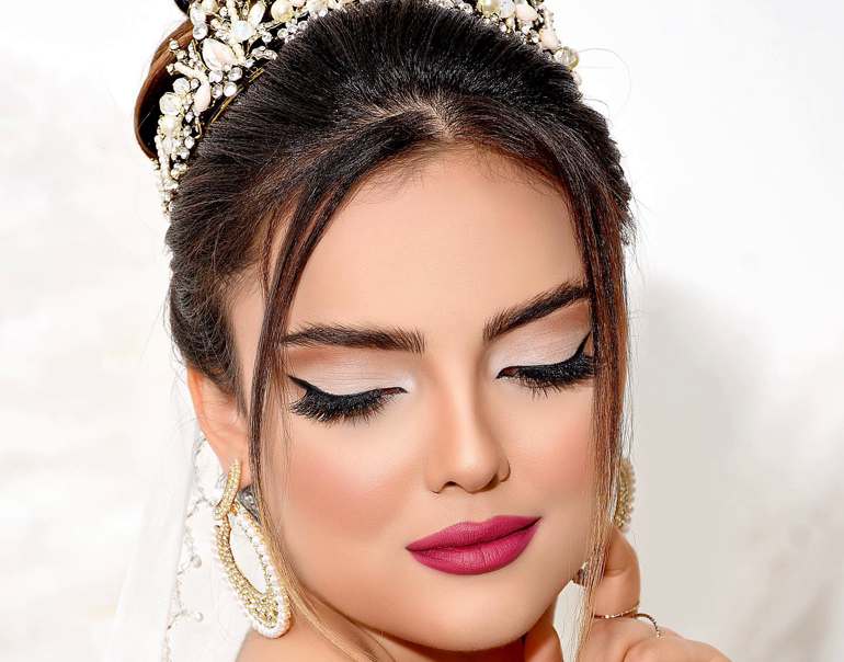 آرایش صورت دخترانه برای عروسی ایرانی